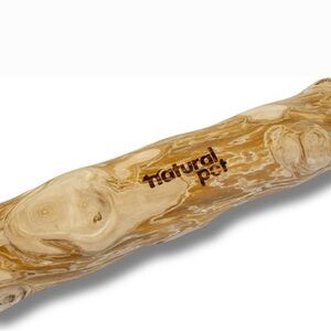 Natural Pet Coffee Wood Tough Dog Chew Toy, Brown, Large